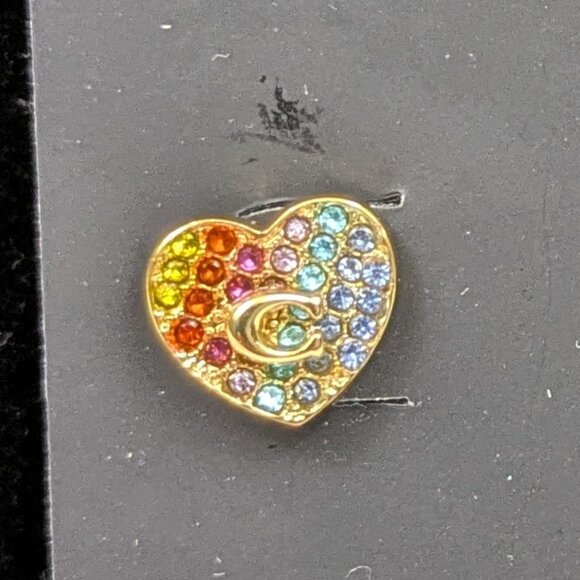 Coach Heart Earrings - Picture 2 of 4